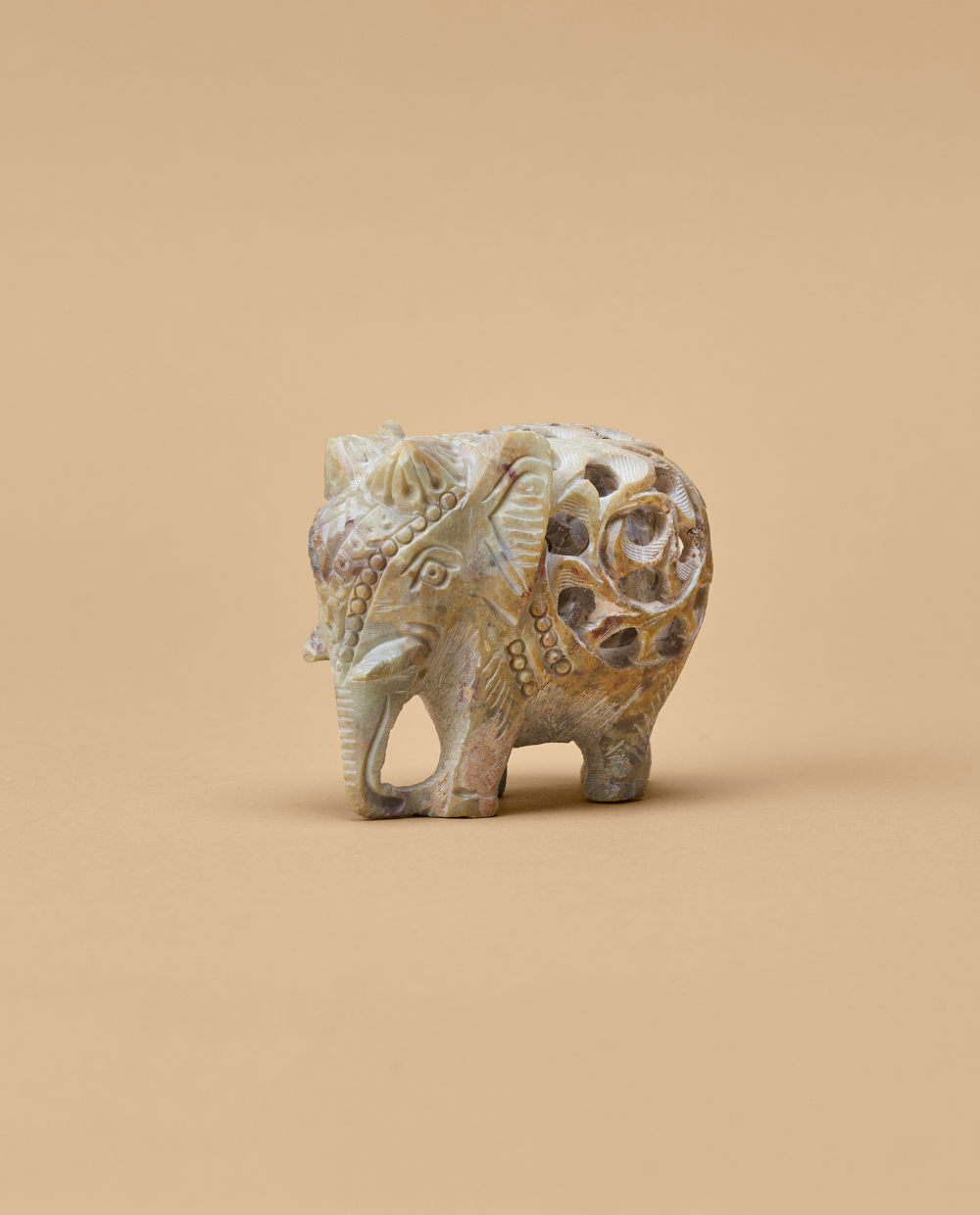 Hand Carved Soap Stone Elephant - SenSpa