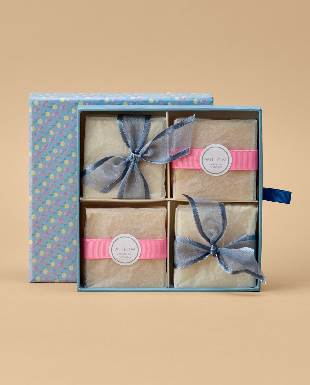 Willow Beauty Luxury Box of 4 Natural Soaps - SenSpa