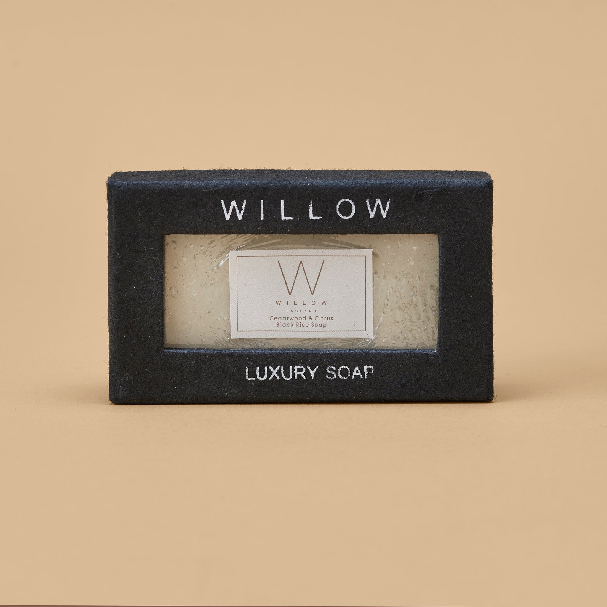 Willow Men's Cedarwood & Citrus Black Rice Soap - SenSpa