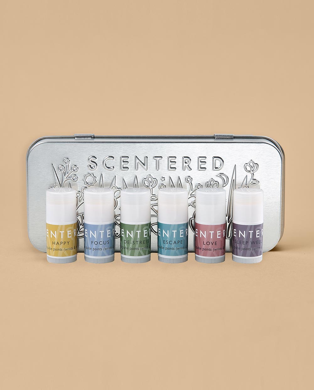 Scentered Wellbeing Ritual Aromatherapy Mini Balms Tin - SenSpa